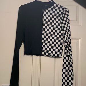 turtleneck/cropped top